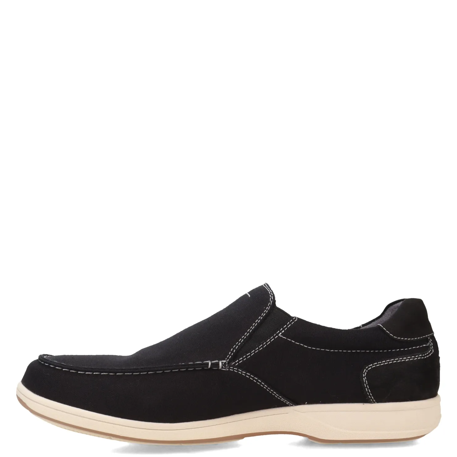Loafers*Florsheim Men's , Lakeside Canvas Moc Slip On Black