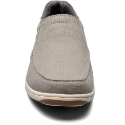 Slip-On Shoes*Florsheim Men's , Lakeside Canvas Moc Slip On Grey