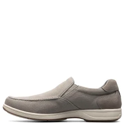 Slip-On Shoes*Florsheim Men's , Lakeside Canvas Moc Slip On Grey