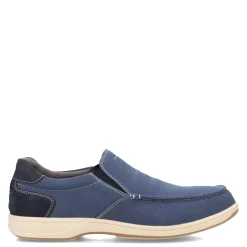 Slip-On Shoes*Florsheim Men's , Lakeside Canvas Moc Slip On Navy