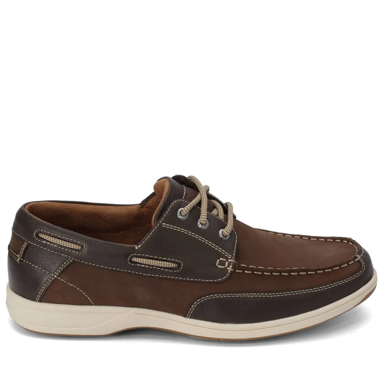 Boat Shoes*Florsheim Men's , Lakeside Oxford Boat Shoe Brown Nubuck