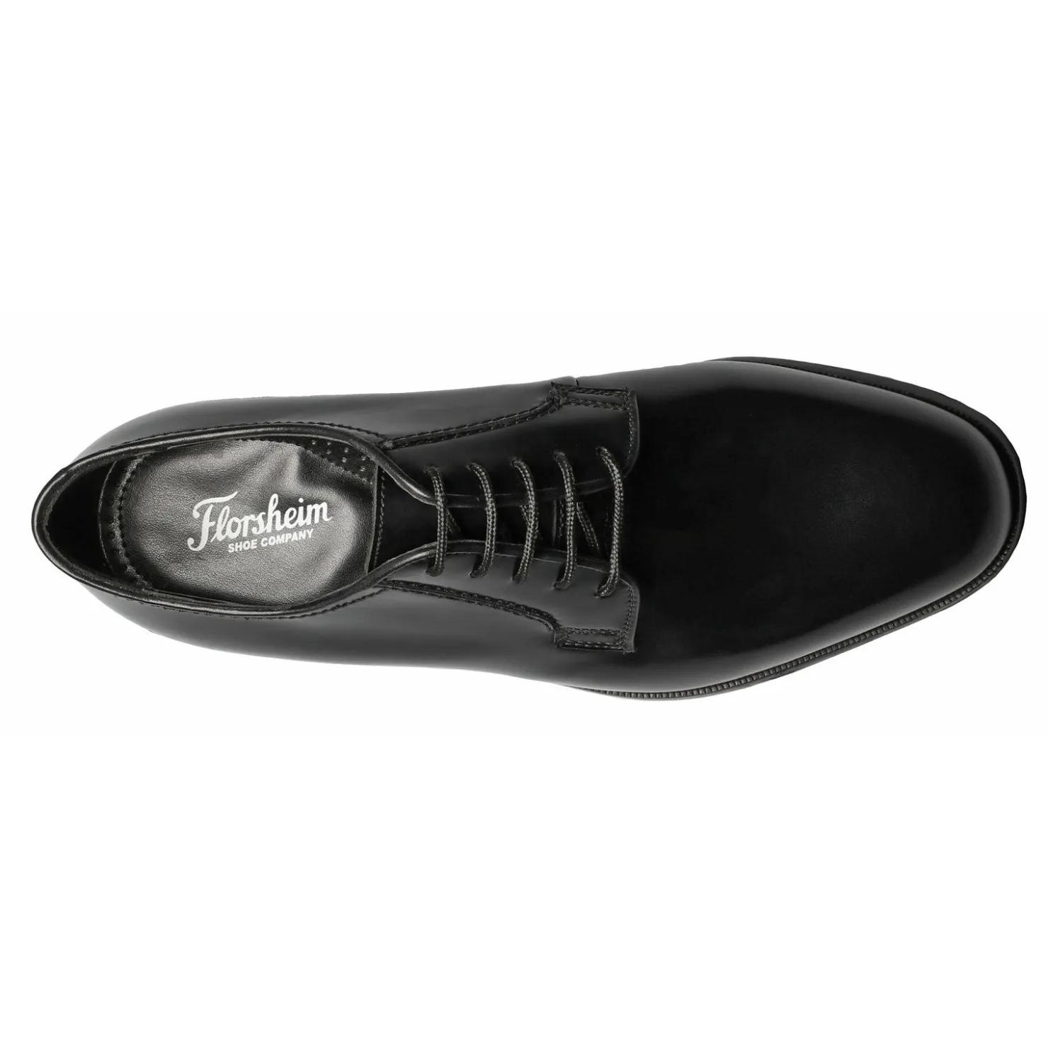 Dress*Florsheim Men's , Lexington Plain Toe Oxford Black Shiny