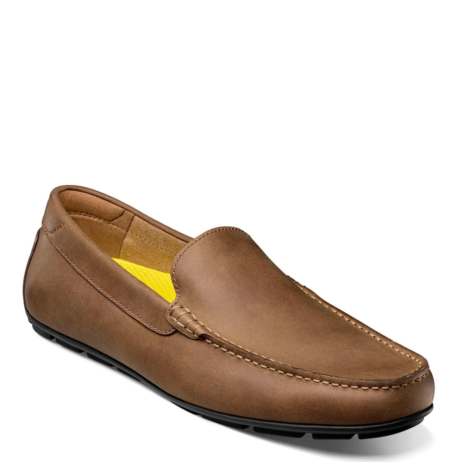 Loafers*Florsheim Men's , Motor Moc Toe Venetian Driver Brown Crazy Horse