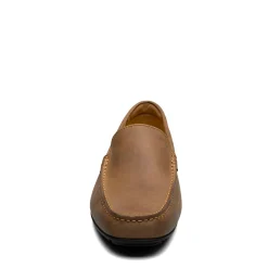Loafers*Florsheim Men's , Motor Moc Toe Venetian Driver Brown Crazy Horse