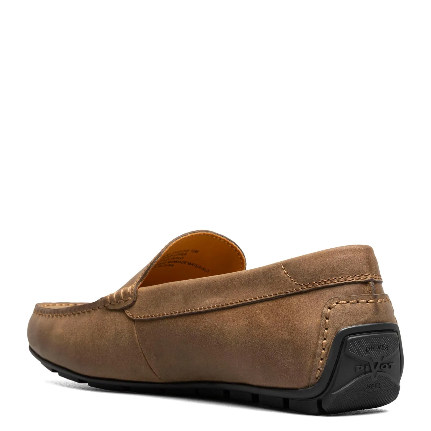 Loafers*Florsheim Men's , Motor Moc Toe Venetian Driver Brown Crazy Horse