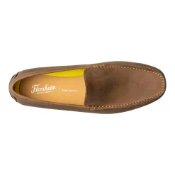 Loafers*Florsheim Men's , Motor Moc Toe Venetian Driver Brown Crazy Horse