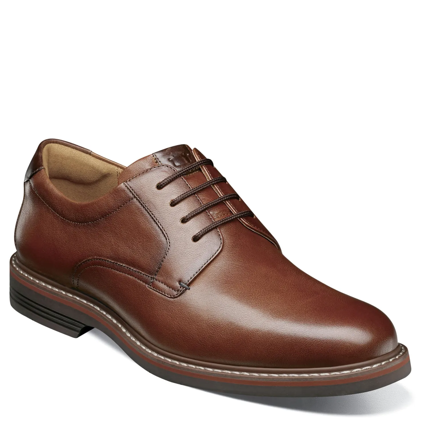 Dress*Florsheim Men's , Norwalk Plain Toe Oxford Cognac