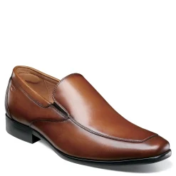 Loafers*Florsheim Men's , Postino Moc Toe Venetian Slip-On Cognac Smooth
