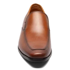 Loafers*Florsheim Men's , Postino Moc Toe Venetian Slip-On Cognac Smooth