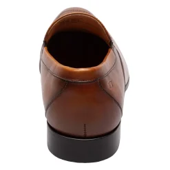Loafers*Florsheim Men's , Postino Moc Toe Venetian Slip-On Cognac Smooth
