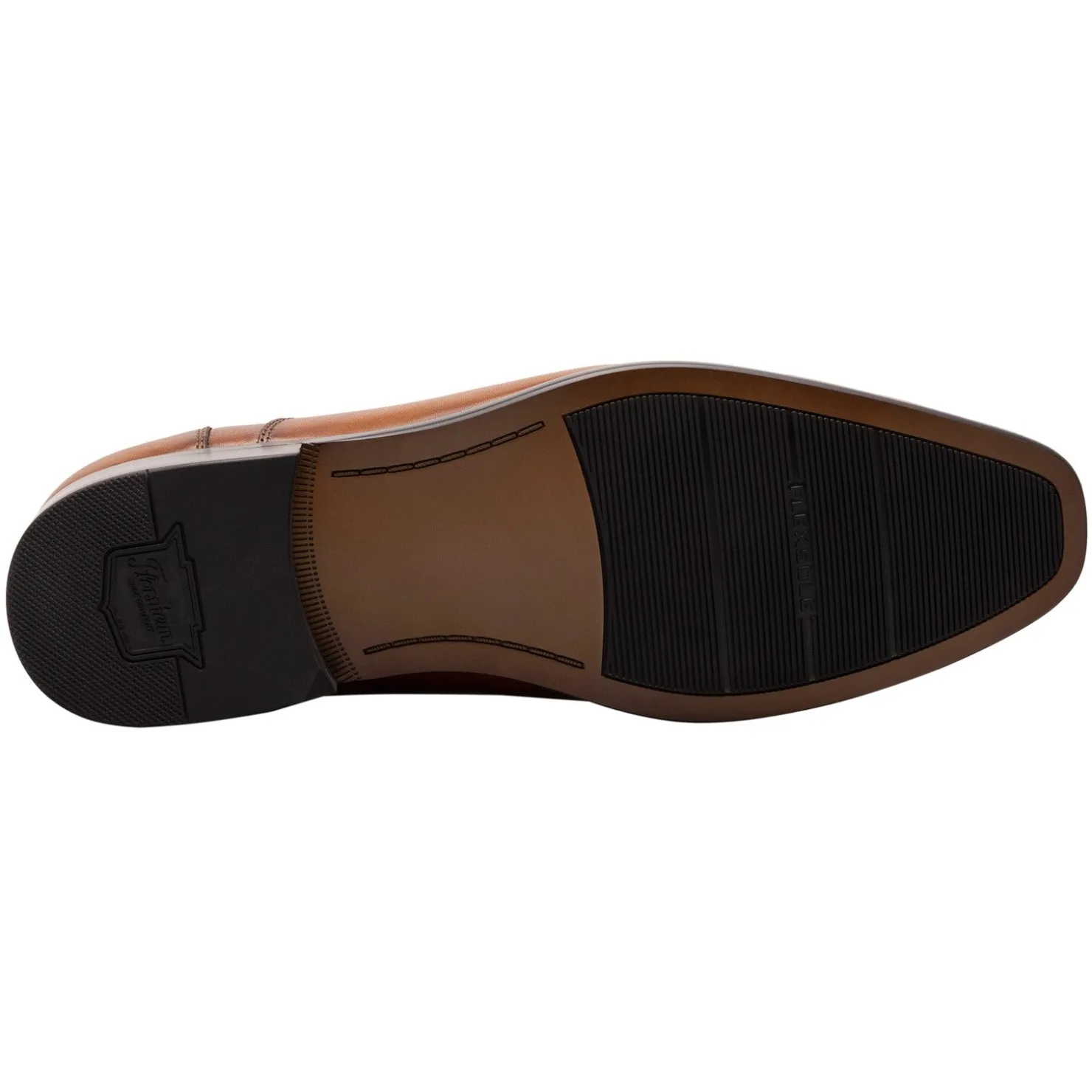 Loafers*Florsheim Men's , Postino Moc Toe Venetian Slip-On Cognac Smooth