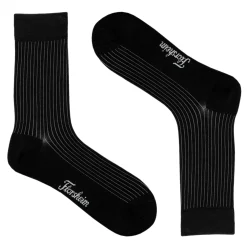 Socks*Florsheim Men's , Ribbed Crew Dress Socks Black