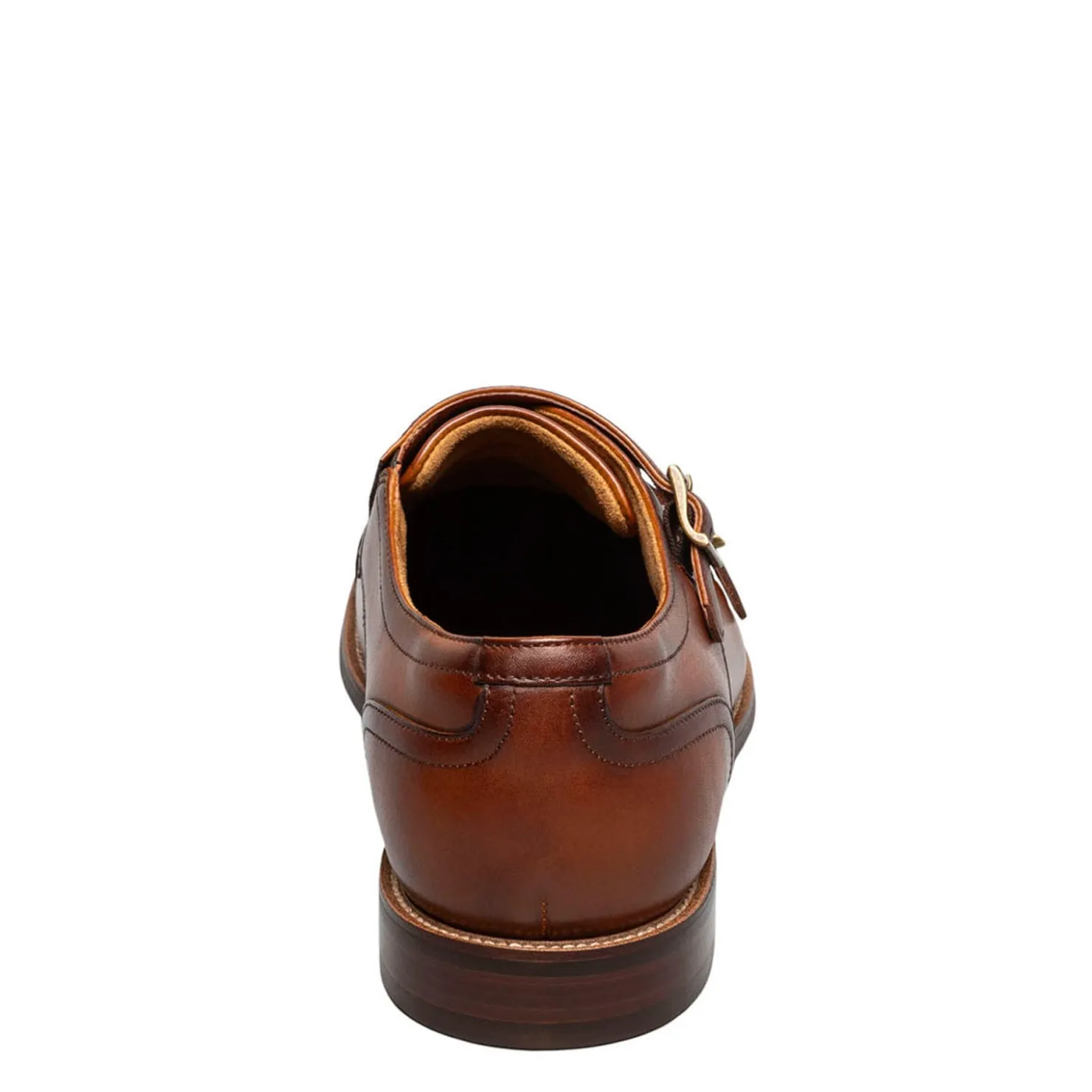 Loafers*Florsheim Men's , Rucci Cap Toe Double Monk Strap Loafer Cognac Smooth