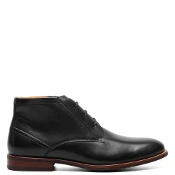 Boots*Florsheim Men's , Rucci Plain Toe Chukka Boot Black Smooth