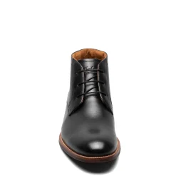 Boots*Florsheim Men's , Rucci Plain Toe Chukka Boot Black Smooth