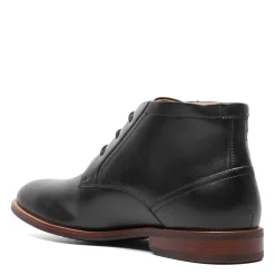 Boots*Florsheim Men's , Rucci Plain Toe Chukka Boot Black Smooth
