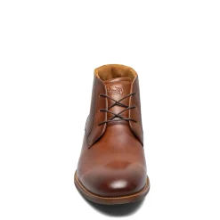 Boots*Florsheim Men's , Rucci Plain Toe Chukka Boot Cognac Smooth