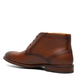 Boots*Florsheim Men's , Rucci Plain Toe Chukka Boot Cognac Smooth