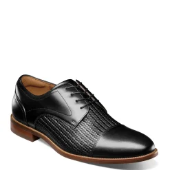 Oxfords*Florsheim Men's , Rucci Weave Cap Toe Oxford Black