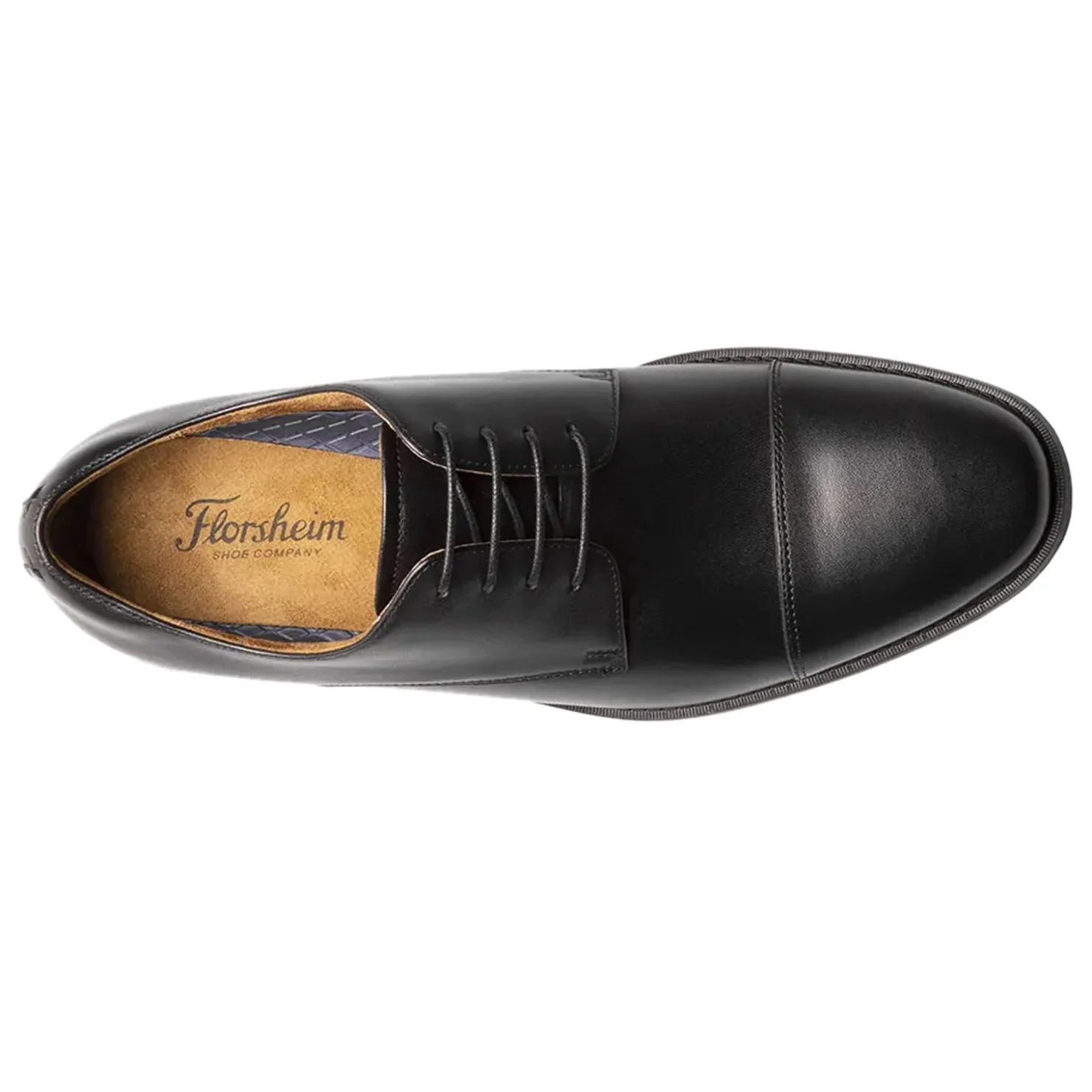 Oxfords*Florsheim Men's , Santucci Cap Toe Oxford Black