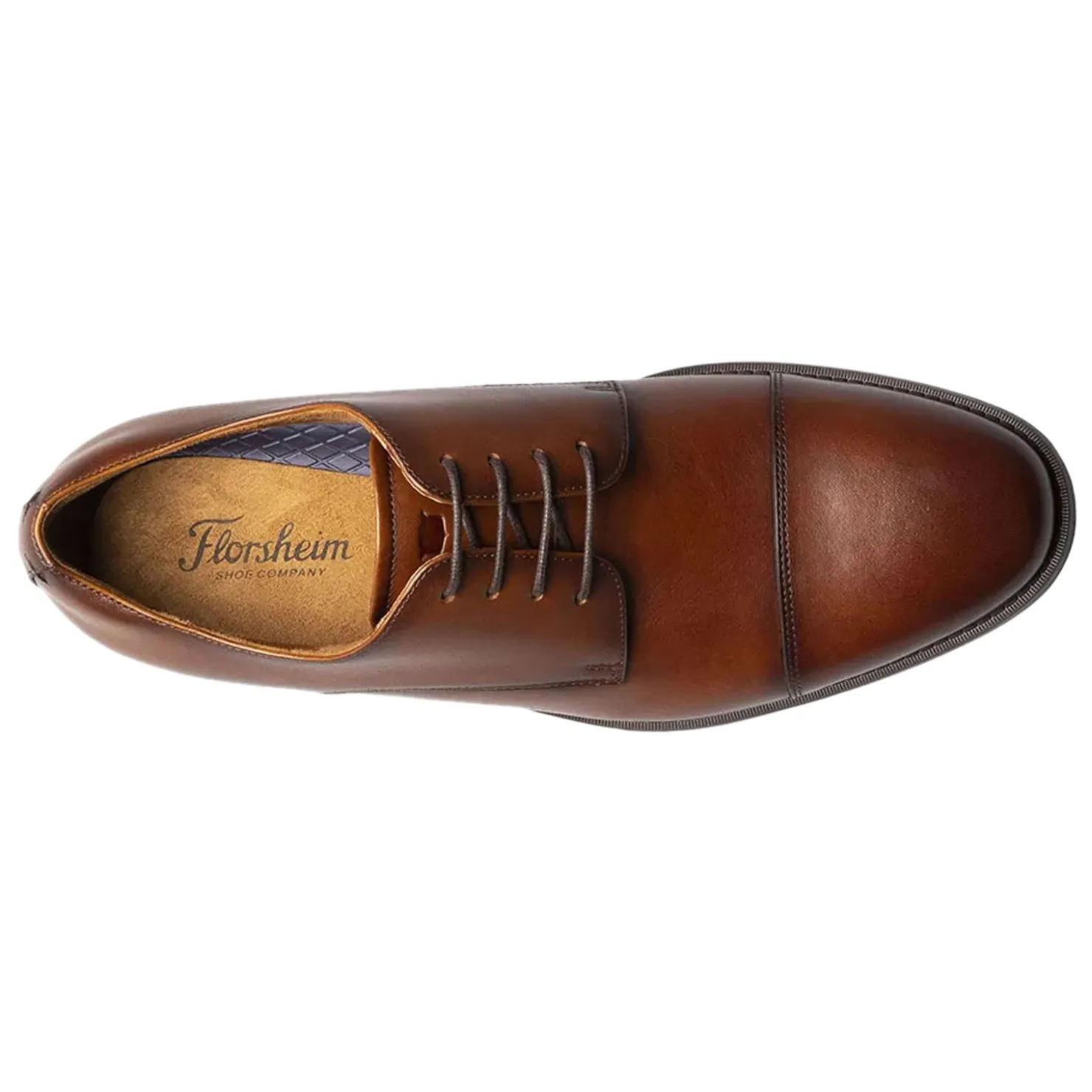 Oxfords*Florsheim Men's , Santucci Cap Toe Oxford Cognac