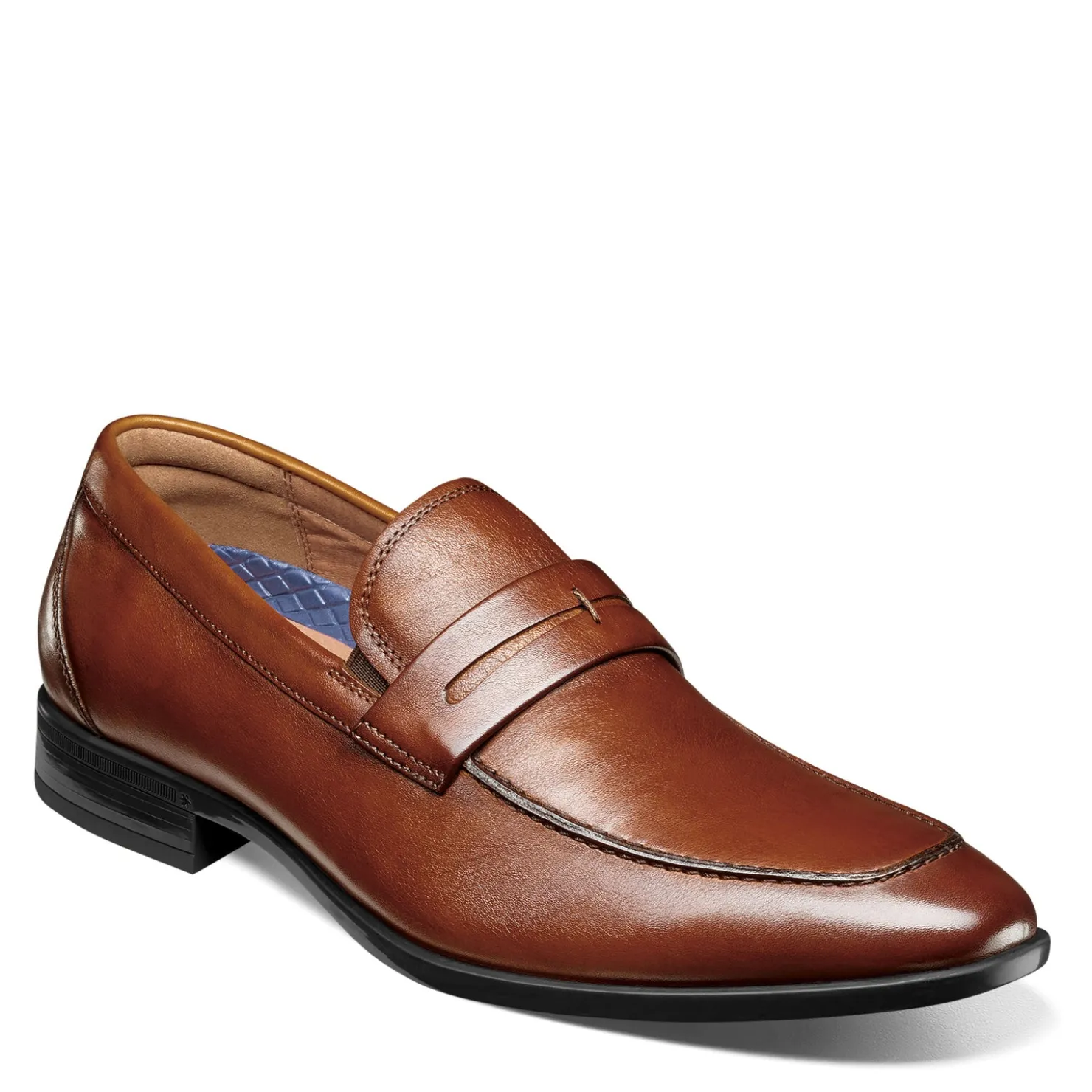 Dress*Florsheim Men's , Zaffiro Moc Toe Penny Loafer Cognac