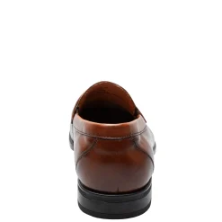 Dress*Florsheim Men's , Zaffiro Moc Toe Penny Loafer Cognac