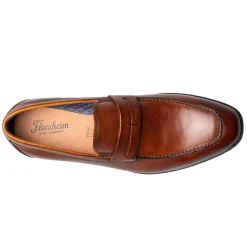 Dress*Florsheim Men's , Zaffiro Moc Toe Penny Loafer Cognac