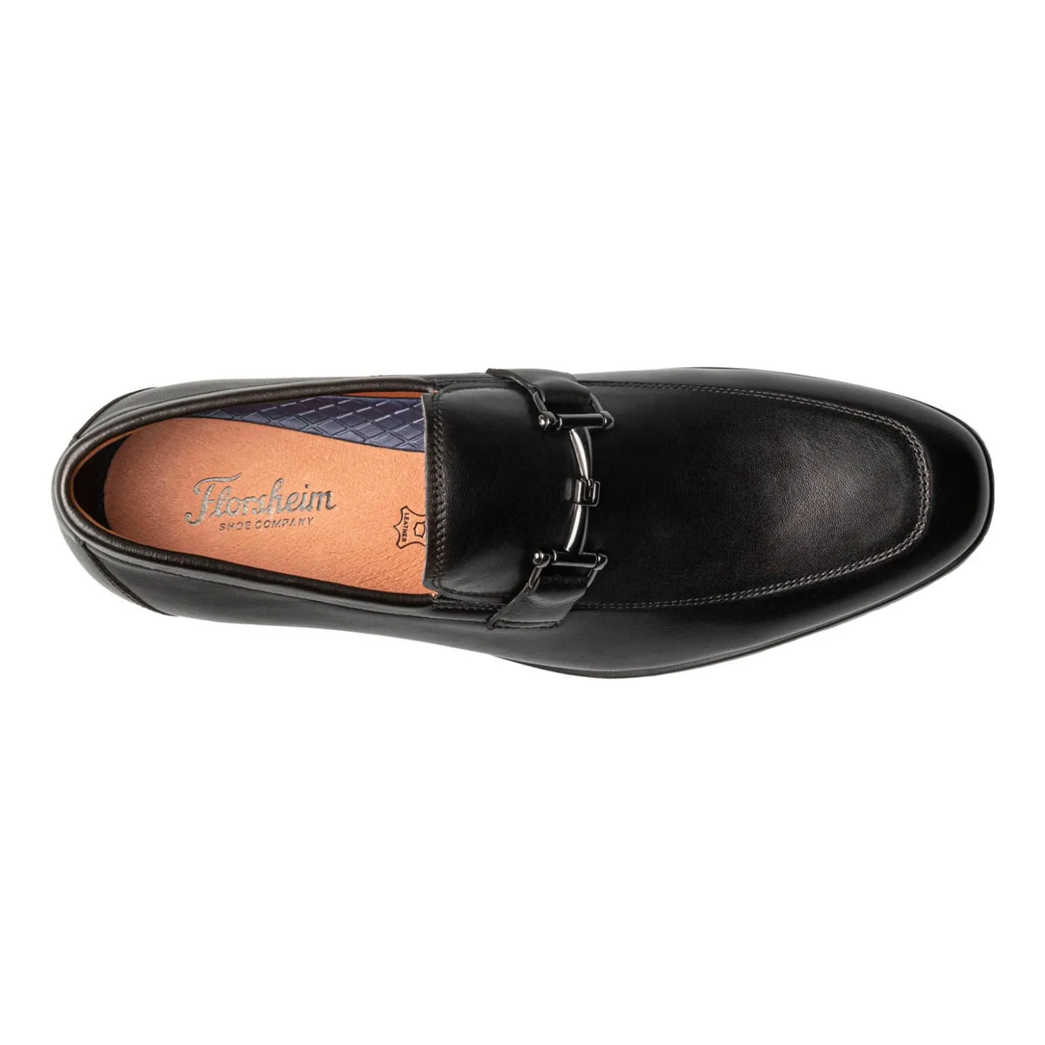 Loafers*Florsheim Men's , Zaffiro Moc Toe Bit Loafer Black