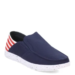 Loafers*Island Surf Co Men's mpany, Laguna Slip-On Blue Flag