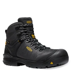 Work & Safety*KEEN Utility Men's , Dearborn 6in Waterproof Comp Toe Work Boot Black/Steel Grey