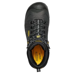 Work & Safety*KEEN Utility Men's , Dearborn 6in Waterproof Comp Toe Work Boot Black/Steel Grey