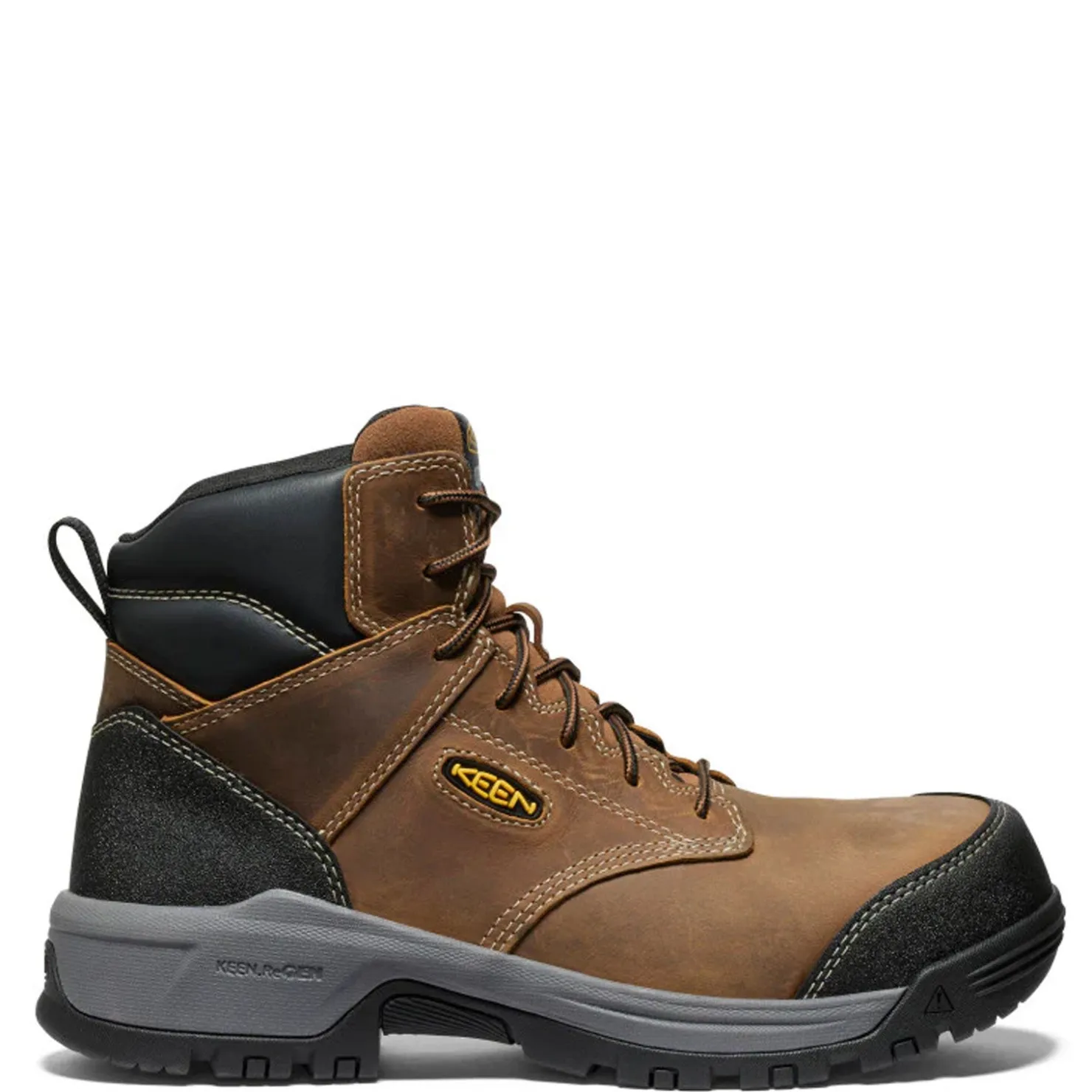 Work & Safety*KEEN Utility Men's , Evanston 6-inch ESD Composite Toe Work Boot Bison/Black