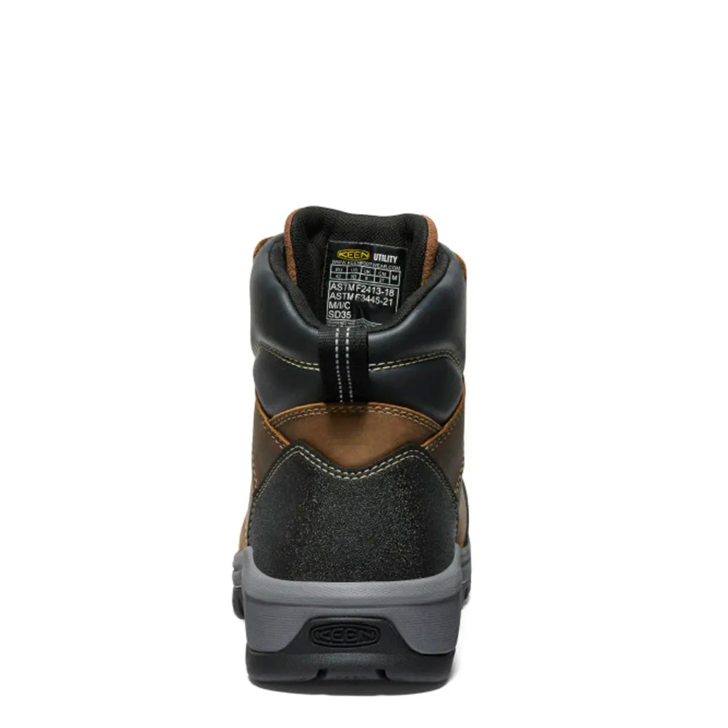 Work & Safety*KEEN Utility Men's , Evanston 6-inch ESD Composite Toe Work Boot Bison/Black