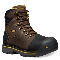 Boots*KEEN Utility Men's , Milwaukee 6" Waterproof Steel Toe Work Boot Dark Earth
