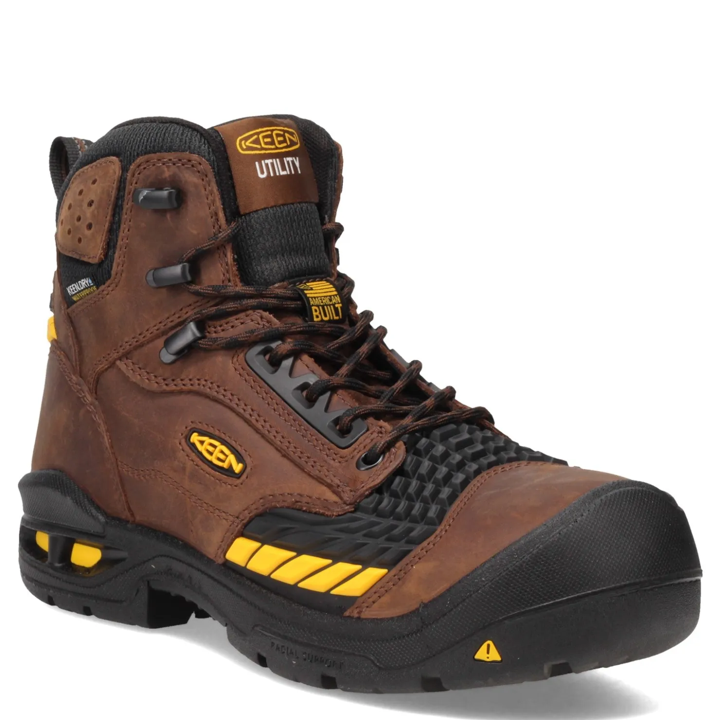 Work & Safety*KEEN Utility Men's , Troy 6 inch CT Waterproof Boot Dark Earth