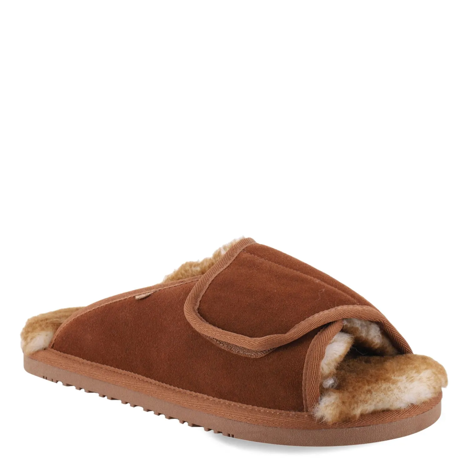 Slip-On Shoes*Lamo Men's , APMA Slide Wrap Slipper - Wide Width Chestnut