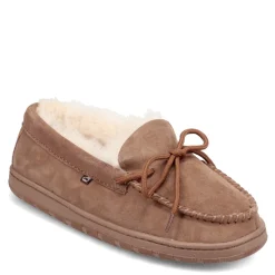 Slippers*Lamo Men's , Doubleface Moccasin Slipper Chestnut