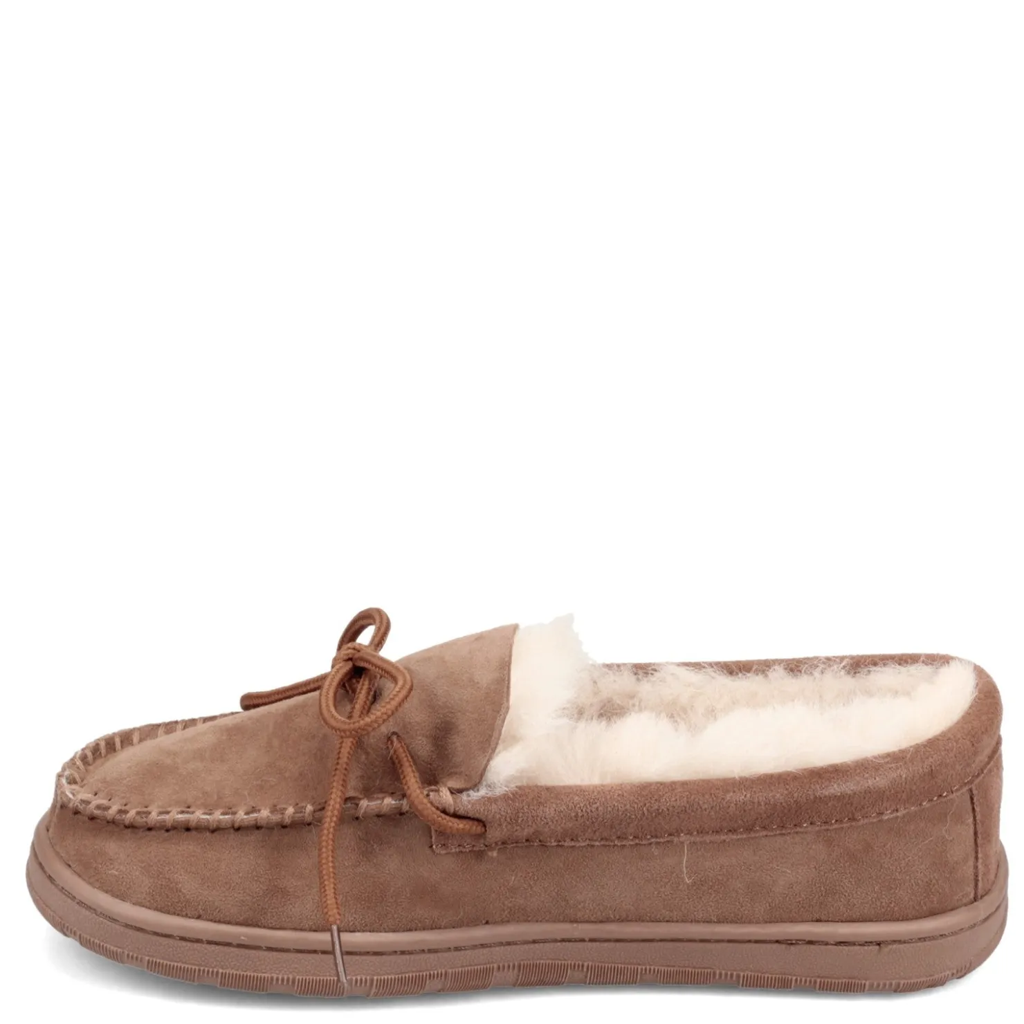 Slip-On Shoes*Lamo Men's , Doubleface Moccasin Slipper Chestnut