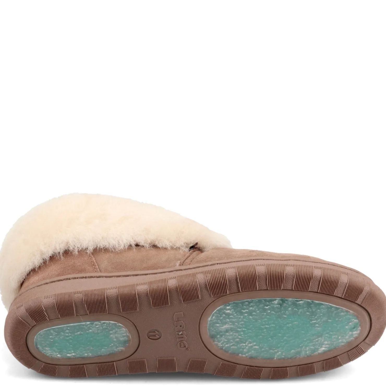 Slippers*Lamo Men's , Doubleface Slipper Chestnut