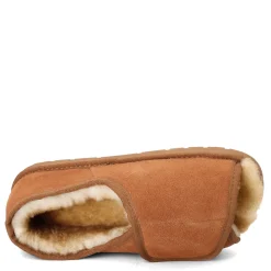 Slippers*Lamo Men's , Open Toe Wrap Slipper Chestnut