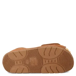 Slippers*Lamo Men's , Open Toe Wrap Slipper Chestnut