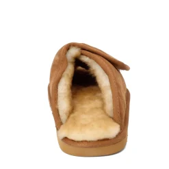 Slippers*Lamo Men's , Wrap Slipper Chestnut