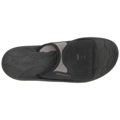 Sandals*Merrell Men's , Huntington Leather Slide Sandal Black Leather