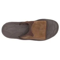 Sandals*Merrell Men's , Huntington Leather Slide Sandal Earth Leather