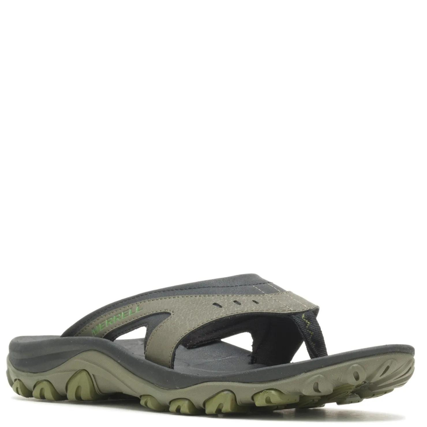 Flip Flops*Merrell Men's , Huntington Sport Flip Sandal Olive