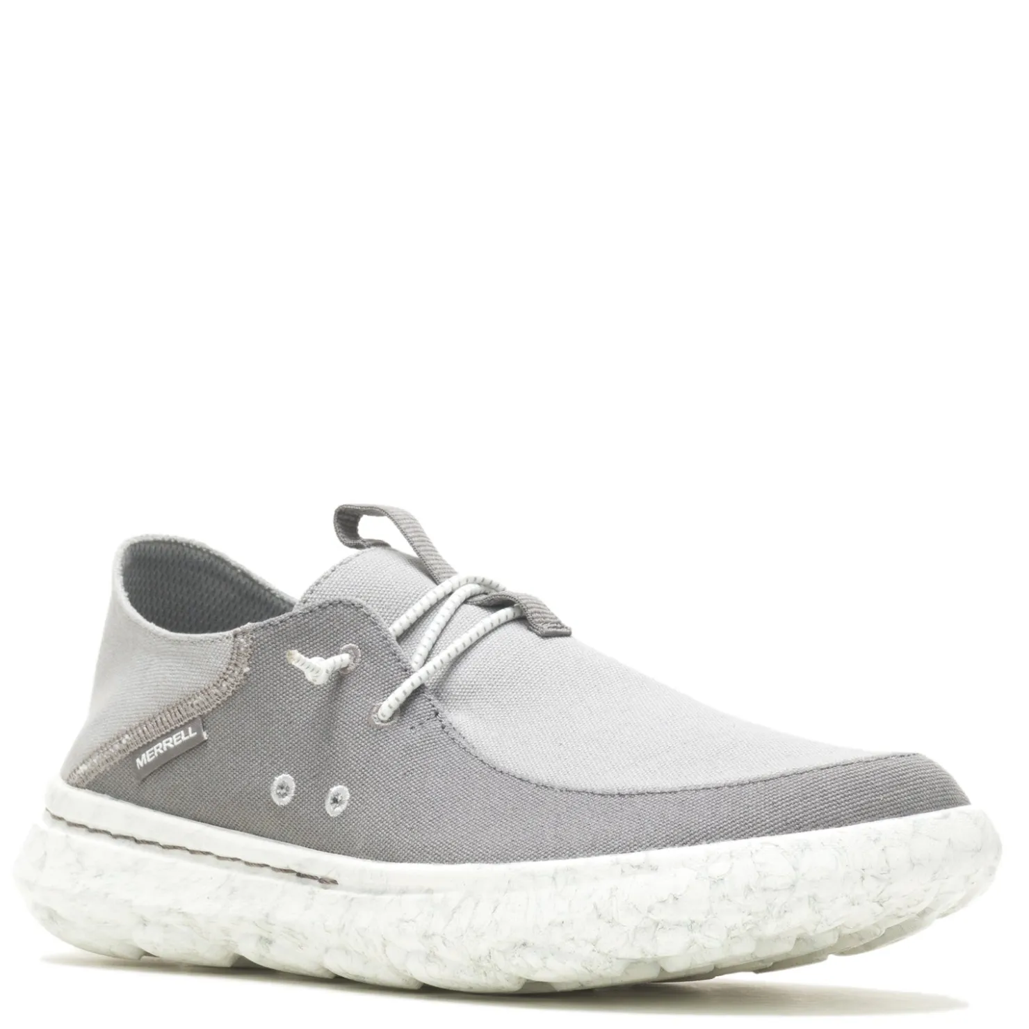 Slip-On Shoes*Merrell Men's , Hut Moc Canvas Slip-On Grey