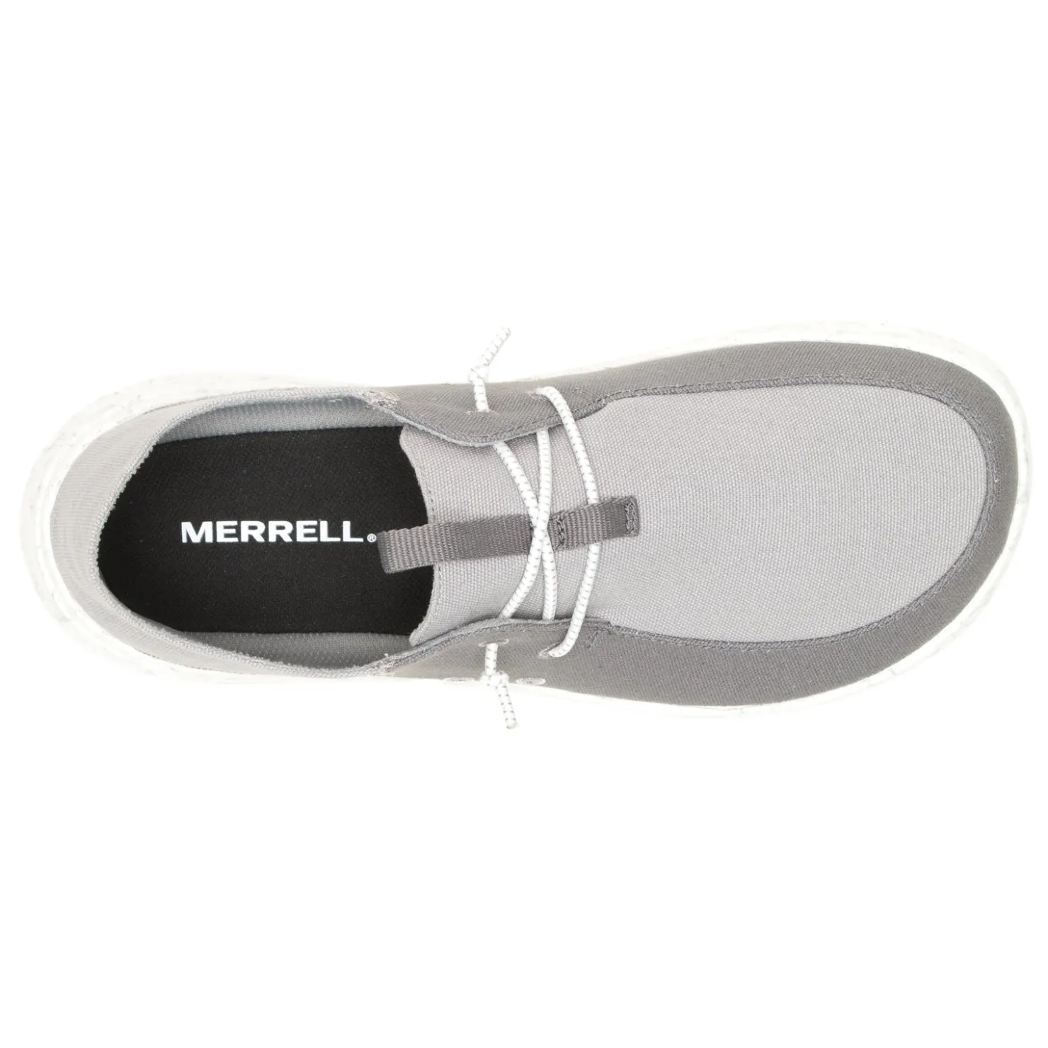 Slip-On Shoes*Merrell Men's , Hut Moc Canvas Slip-On Grey