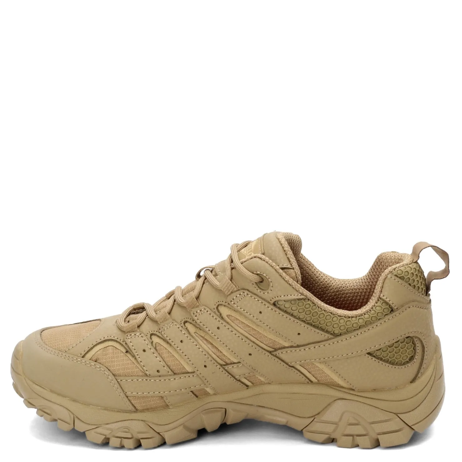 Sneakers & Athletics*Merrell Men's , Moab 2 Mid Tactical Waterproof Work Shoe - Wide Width Coyote