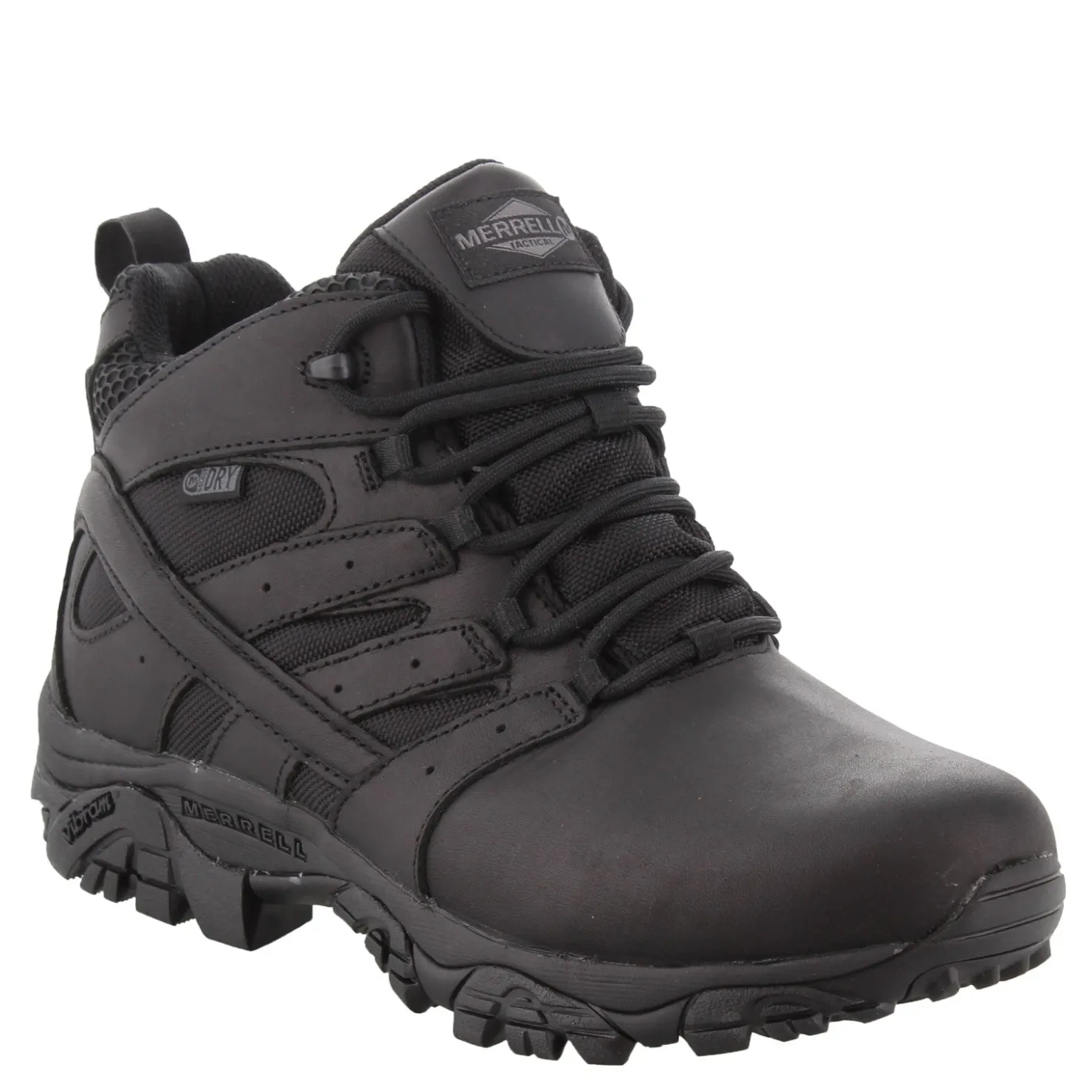 Work & Safety*Merrell Men's , Moab 2 Mid Tactical Response Waterproof Boot - Wide Width Black